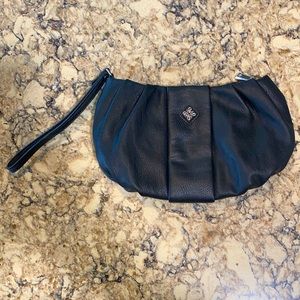 Vera Wang black wristlet purse